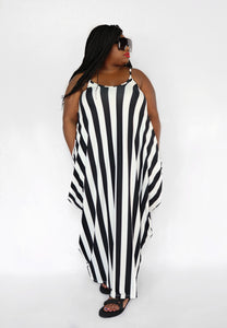 STRIPED MAXI DRESS