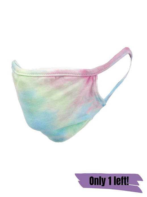 MULTICOLOR TIE-DYE FACE MASK